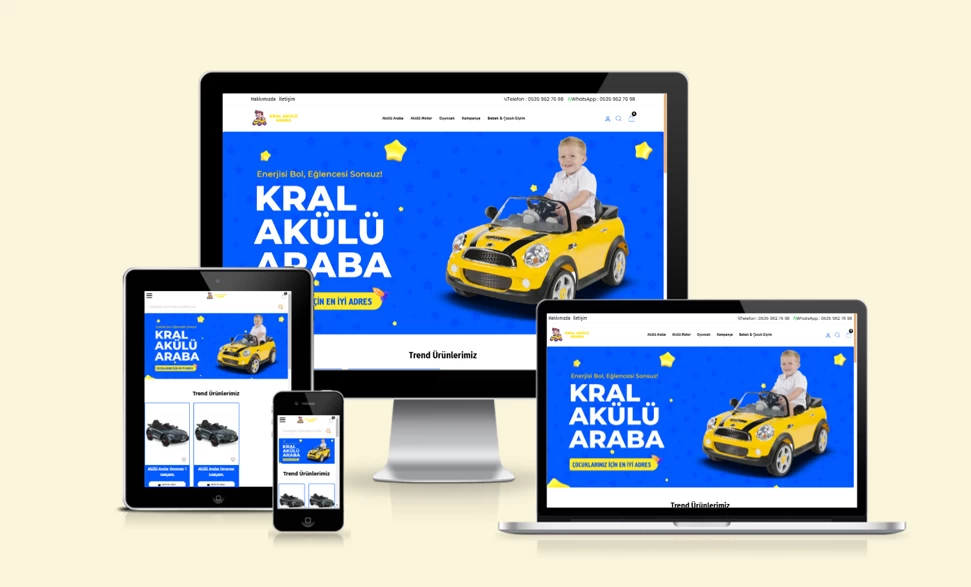 Kral Akülü Araba Web Sitesi