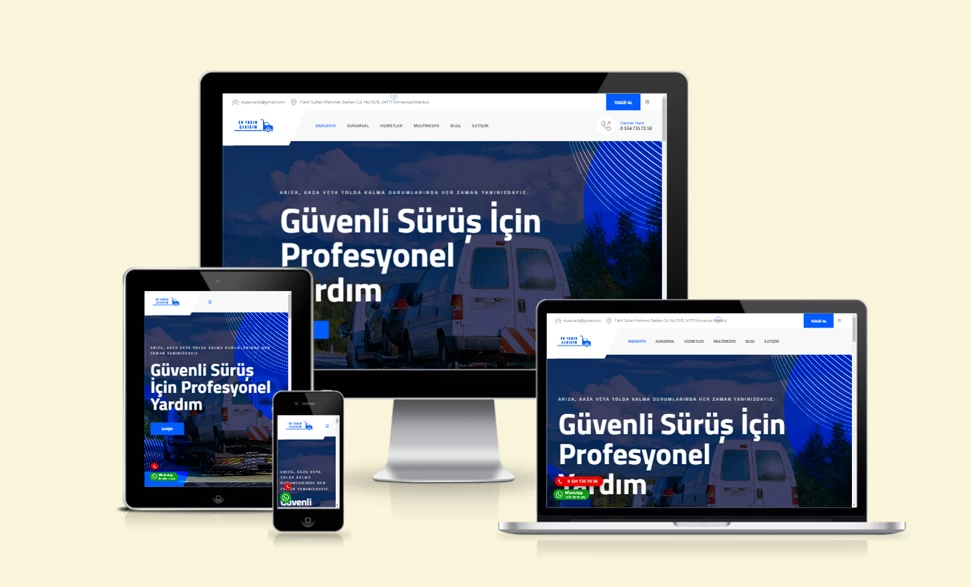 En Yakın Çekicim Web Sitesi